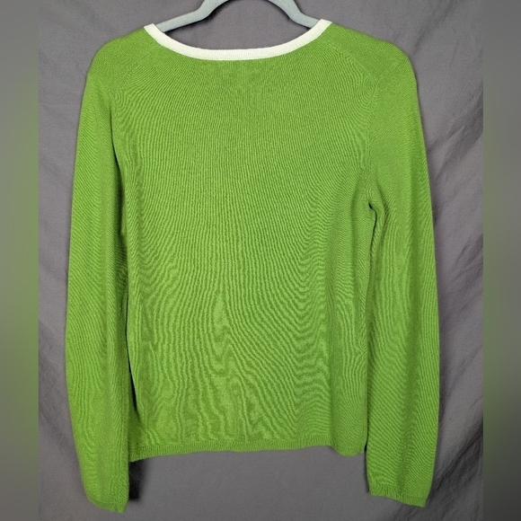 Talbot's size small lime green sweater - Picture 2 of 10